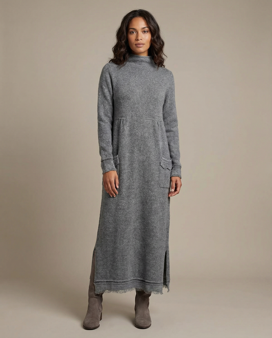 Autumn Maxi Dress – Elegant Loose Fit Hoodie For Stylish Fall Outings 1