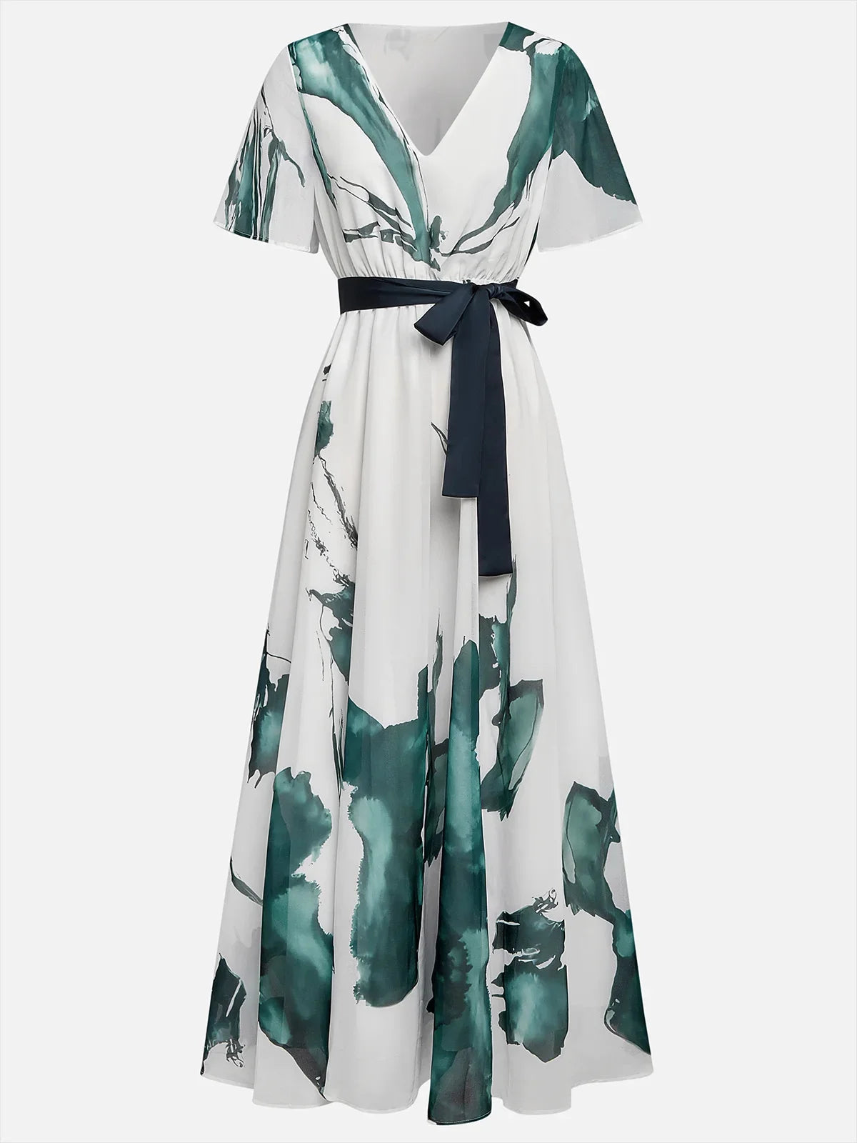 Bohemian Floral Maxi Dress – Elegant Deep V Neck Summer Style 6
