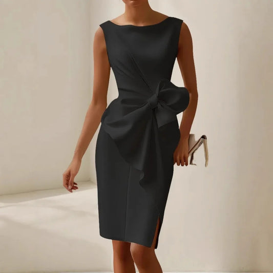 Bow Dress – Elegant Sleeveless Evening Wear 1