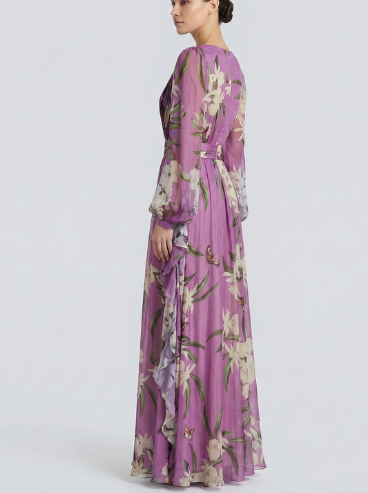 Romantic Floral Summer Maxi Dress