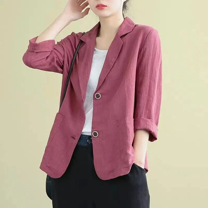 Korean Mens Blazer Jacket – Lightweight Loose Fit for Versatile Styling 7