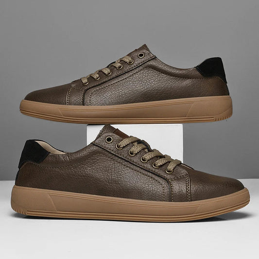 Men's Casual Trainers – Genuine Leather Comfort for Outdoor Activities 2