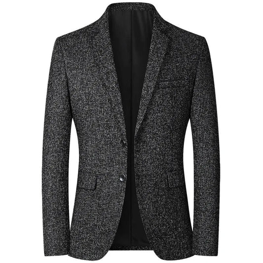 Men's Classic Grey Blazer Jacket – Effortless Style for Business Casual Wear 1