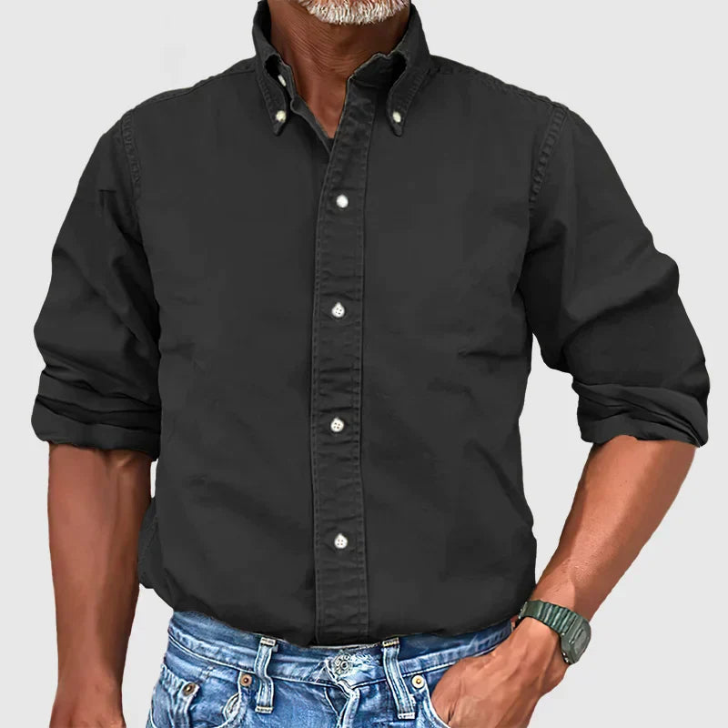 Men's Shirt - Button-Down Collar with Long Sleeves 10