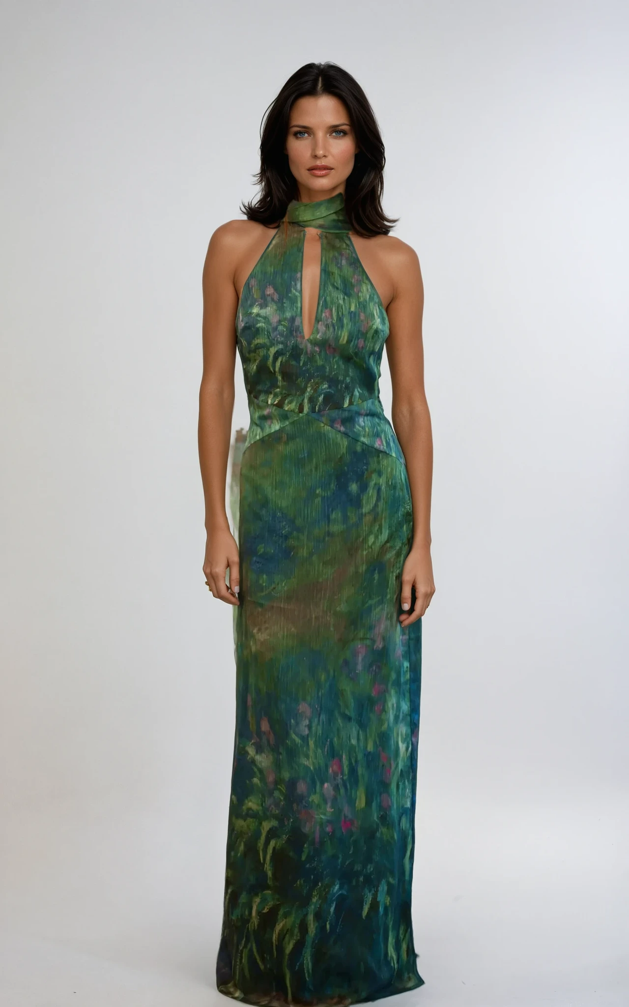 Monet Inspired Maxi Dress for Elegant Style Vicancio Monet Inspired Maxi Dress for Elegant Style Vicancio