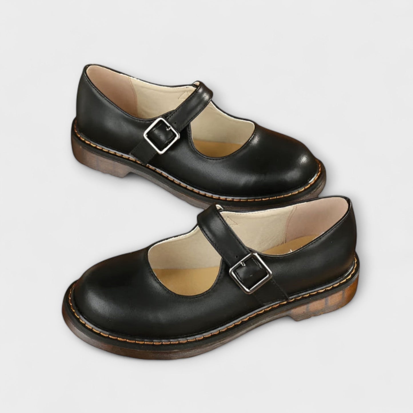 Women's Classic Mary Jane Shoes with Buckle Strap 3