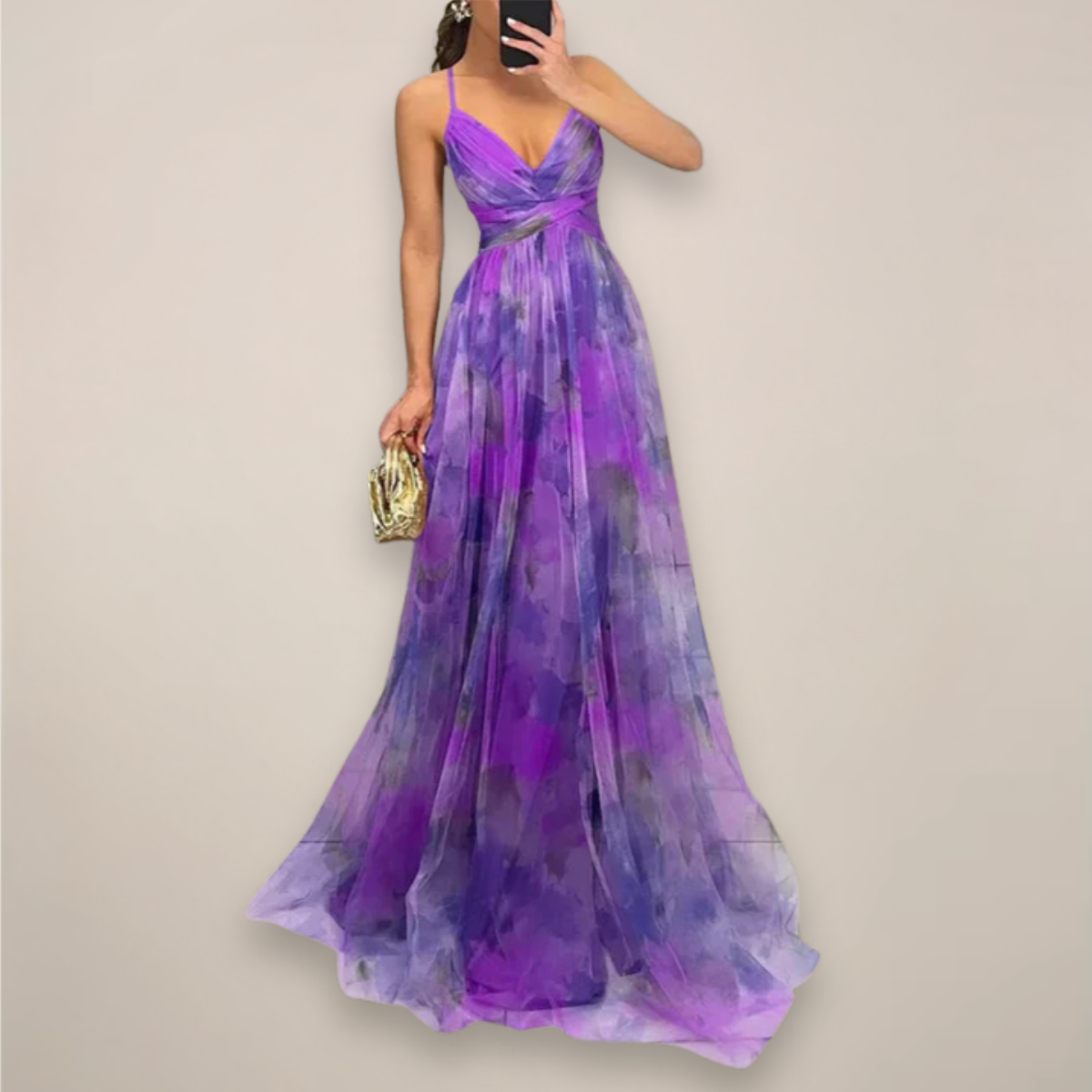 Women’s Floral Evening Maxi Dress 8