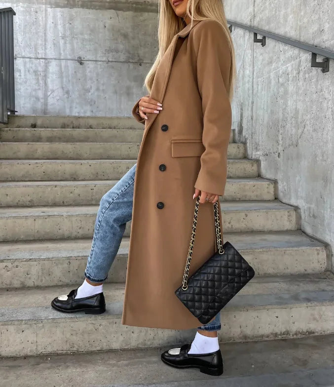 Women's Timeless Double-Breasted Coat 5