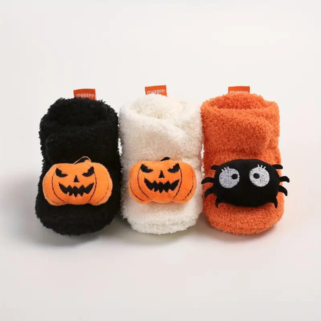 Baby Booties Slippers Childrens Fleece Soft Plush Halloween - Image 8