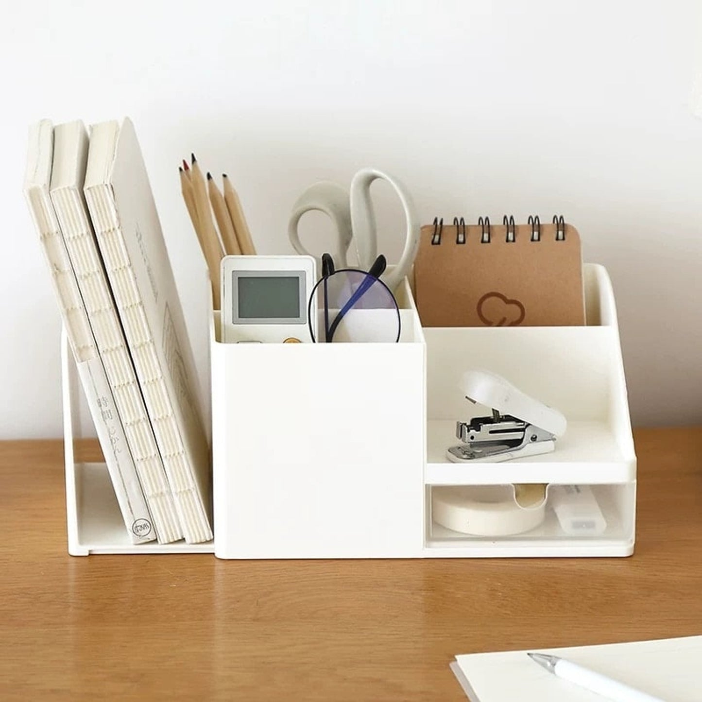 Desk Organizer Multi Compartment Plastic Drawer Stationary Holder - Image 6
