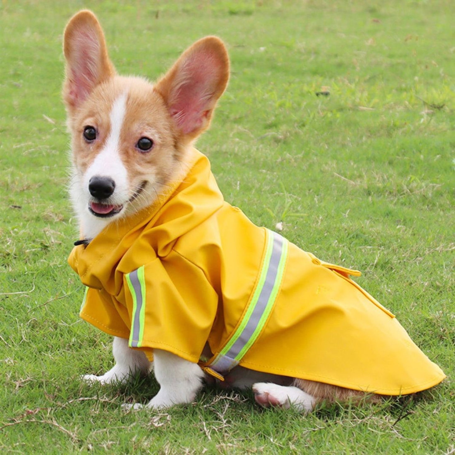Dog Raincoat Waterproof Rain Jacket With Hood And Reflective Strips For Pets - Image 7