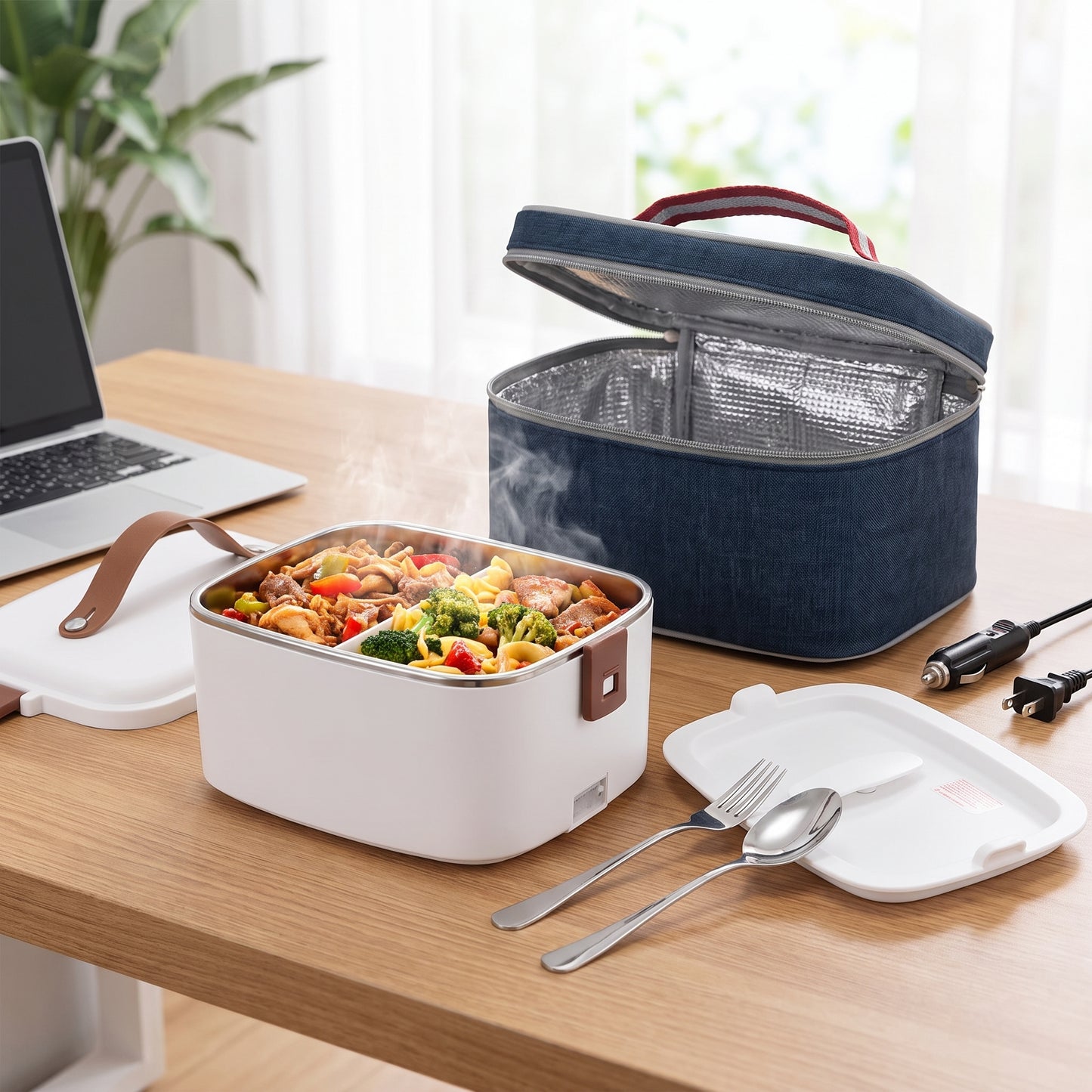 Lunch Box Electric Food Warmer Portable Heated Car Home - Image 15