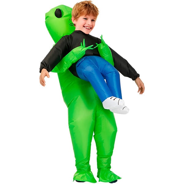 Inflatable Alien Costume Green Funny Halloween Adult - Image 10