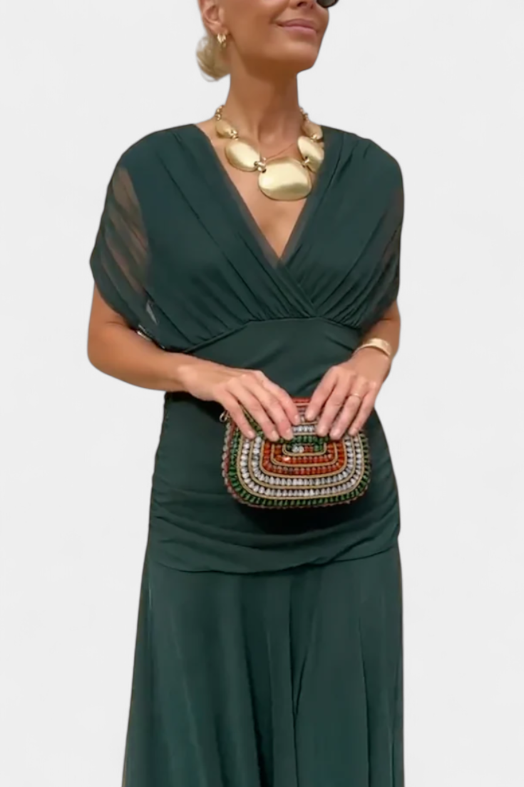 Off Shoulder Maxi Dress V Neck Maxi Dress Maxi Dress With Sleeves - Image 14