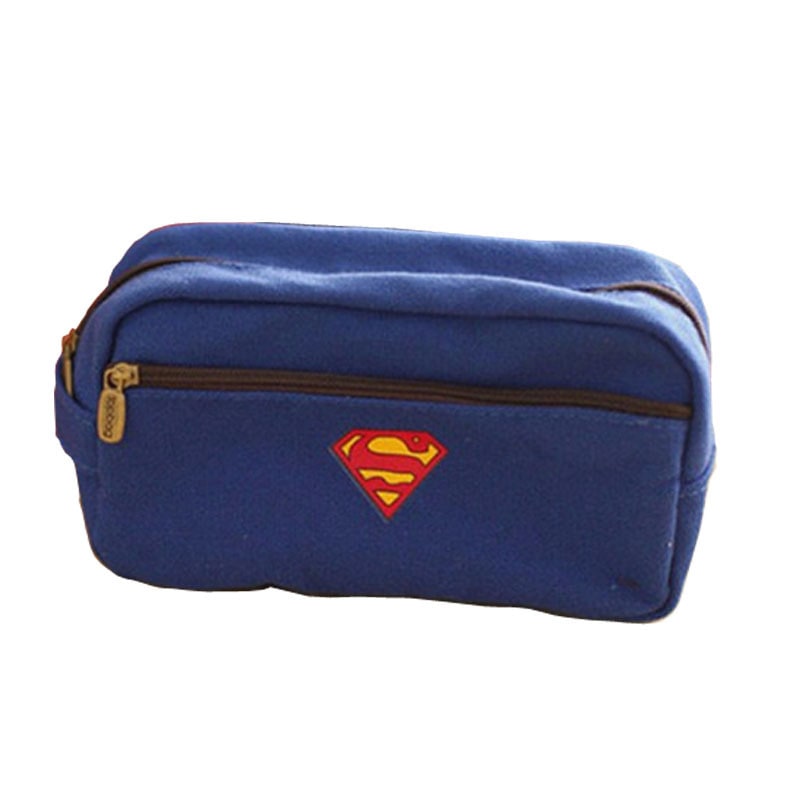 Pencil Case Superhero Pouch Canvas Organizer Zippered Design - Image 5