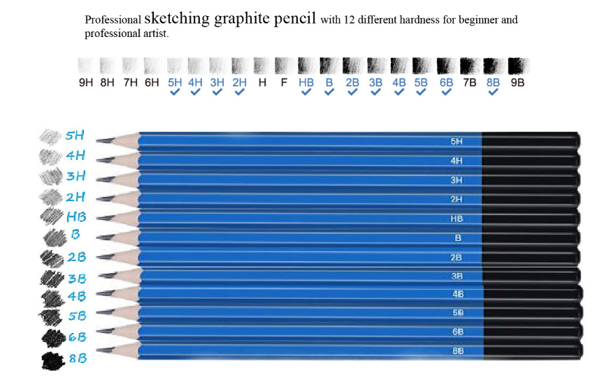 Stationery Set Sketching Drawing Art Supplies Kit 50pcs - Image 6