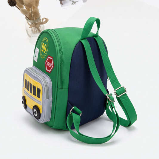 Kids Backpack Mini Toddler Bus Design Preschool - angle