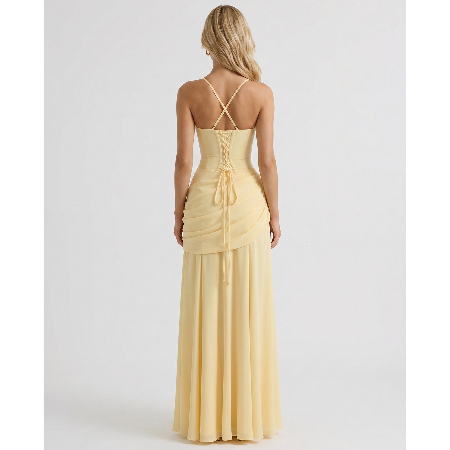 Women's Maxi Dress Sleeveless Ruched | Formal Party Dress - Image 4