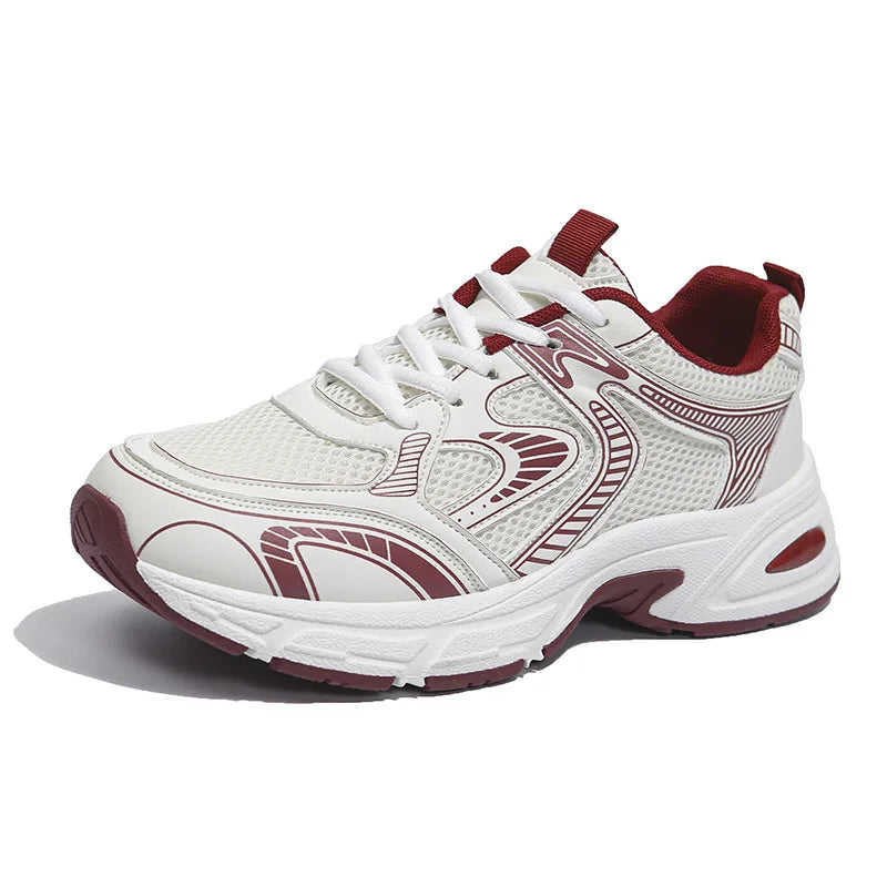 2025 Summer New Women's Dad Sneakers - Breathable Mesh Small-Design Casual All-Match Sports Shoes 5