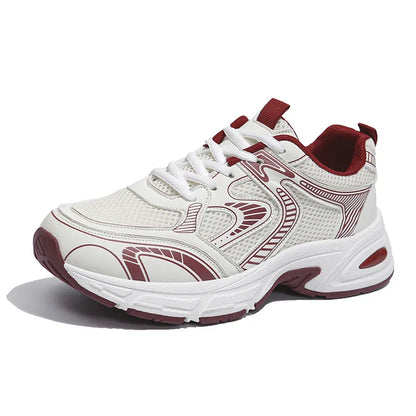 2025 Summer New Women's Dad Sneakers - Breathable Mesh Small-Design Casual All-Match Sports Shoes 5