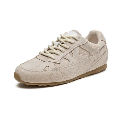 AIYUQI Women Sneakers Shoes 2026 New Genuine Leather Flat Women Moral Training Shoes Large Size Retro Casual Female Shoes 2
