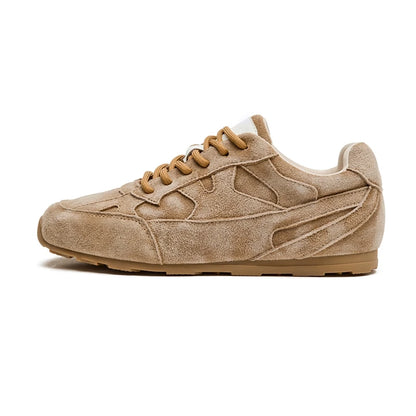 AIYUQI Women Sneakers Shoes 2026 New Genuine Leather Flat Women Moral Training Shoes Large Size Retro Casual Female Shoes 4