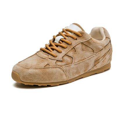 AIYUQI Women Sneakers Shoes 2026 New Genuine Leather Flat Women Moral Training Shoes Large Size Retro Casual Female Shoes 6