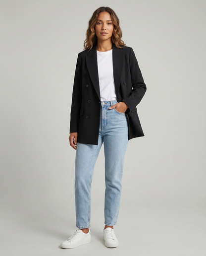 Amalfi Black Blazer for Women – Elegant Tailored Design for Effortless Style 4