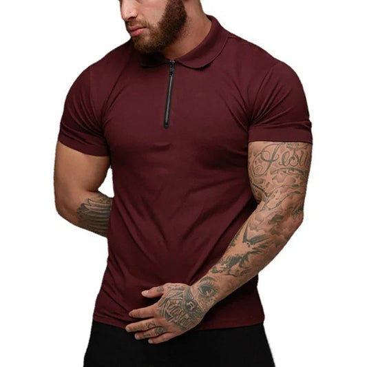 Amalfi Men's Polo Shirt – Slim Fit Stretch Cotton for Stylish Casual Wear 1
