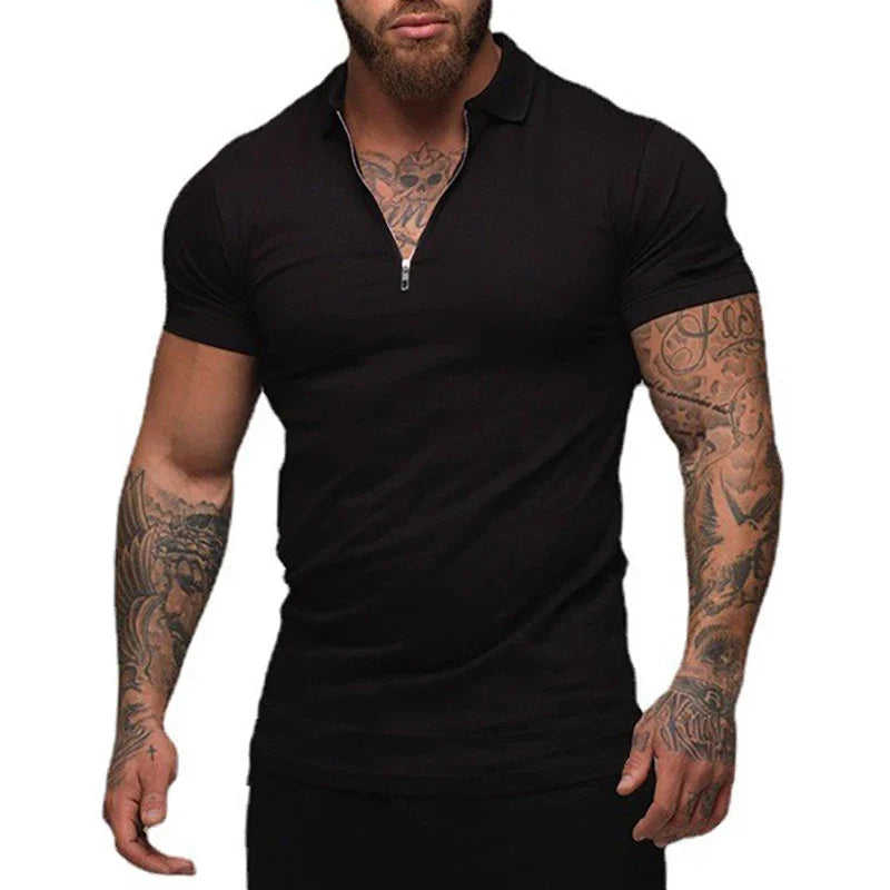 Amalfi Men's Polo Shirt – Slim Fit Stretch Cotton for Stylish Casual Wear 2