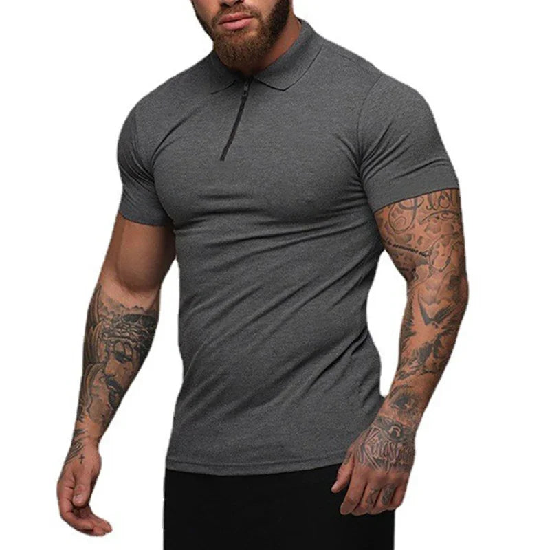 Amalfi Men's Polo Shirt – Slim Fit Stretch Cotton for Stylish Casual Wear 3