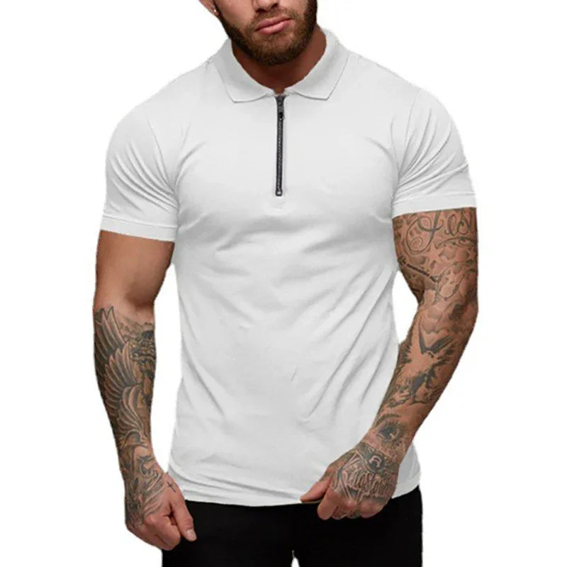 Amalfi Men's Polo Shirt – Slim Fit Stretch Cotton for Stylish Casual Wear 4