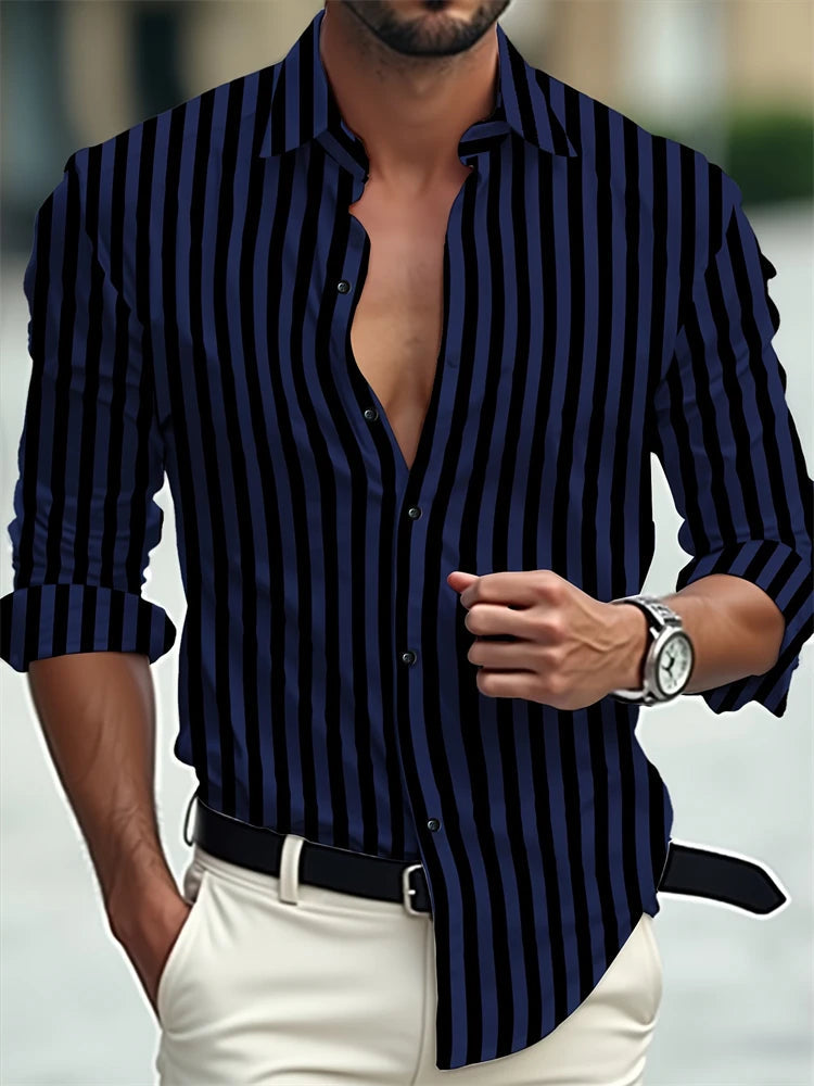 Amalfi Men's Shirt – Lightweight Long Sleeve Casual Top 2