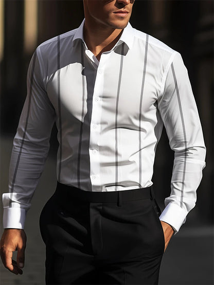 Amalfi Men's Shirt – Lightweight Long Sleeve Casual Top 6