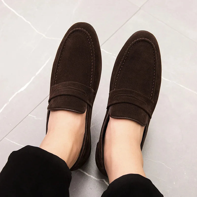 Amalfi Men's Suede Loafers – Sleek Pointed Toe Casual Footwear 2