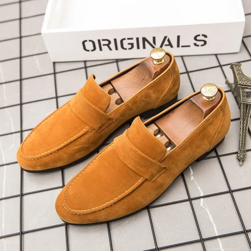 Amalfi Men's Suede Loafers – Sleek Pointed Toe Casual Footwear 4