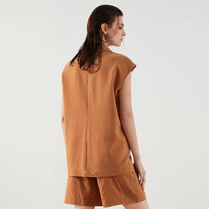 Amalfi Women's Blazer – Lightweight Linen-Cotton Suit for Effortless Summer Style 4