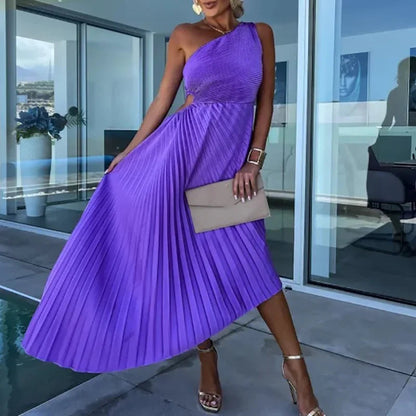 Asymmetric Elegance Dress – Chic One Shoulder Cocktail Design 2