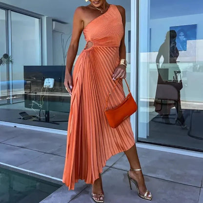 Asymmetric Elegance Dress – Chic One Shoulder Cocktail Design 4