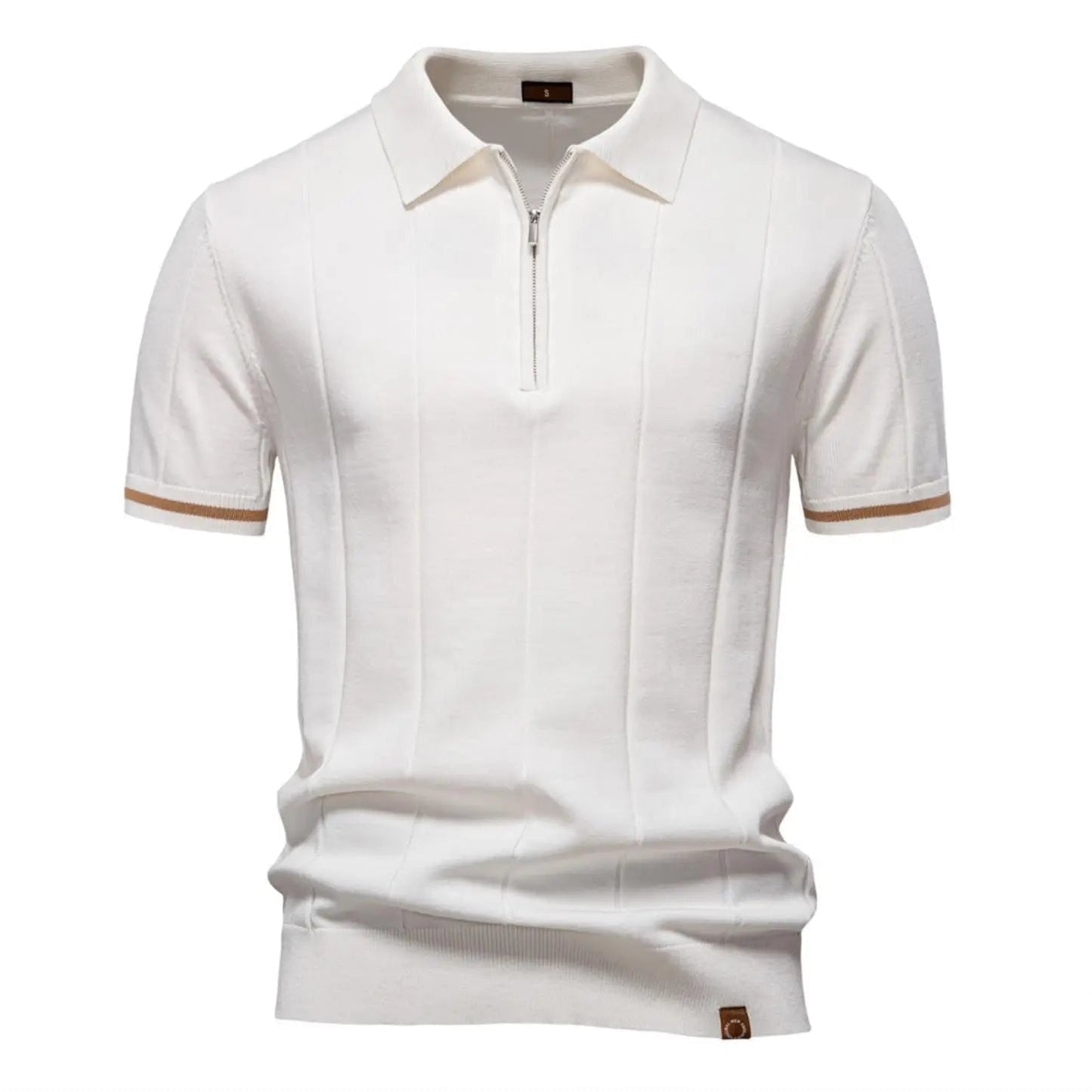Athletic Men's Polo Shirt – Modern Zipper Design for Casual or Professional Wear 1