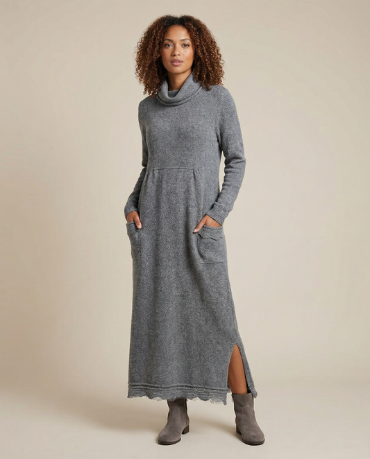 Autumn Maxi Dress – Elegant Loose Fit Hoodie For Stylish Fall Outings 0