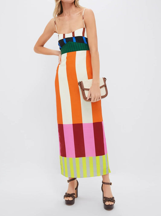 Bengal Multi Paloma Maxi Dress 0