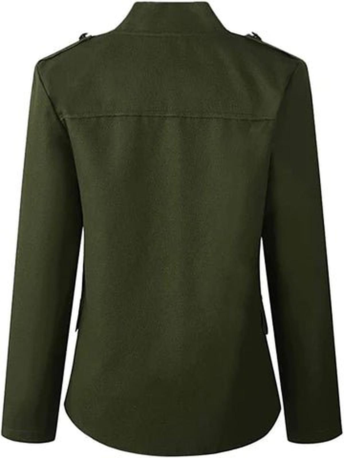 Blazer With Stand-Up Collar for Women 5