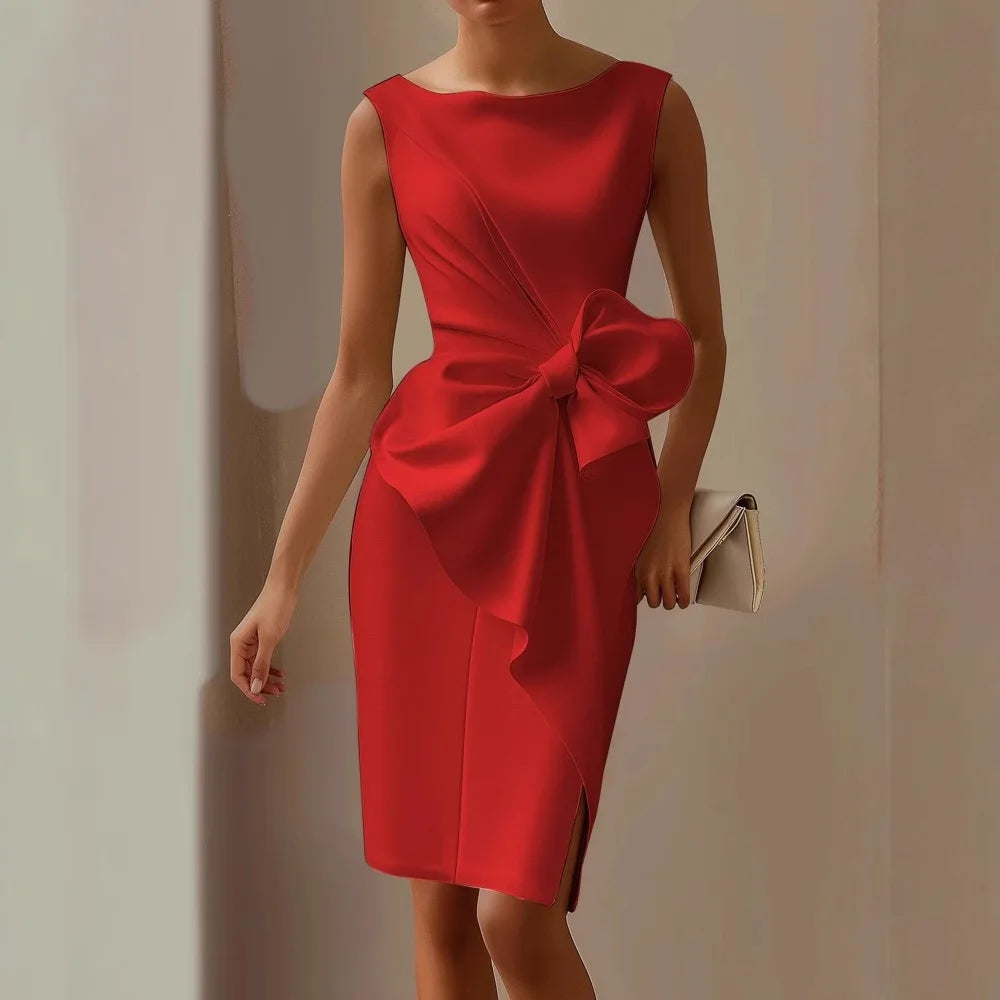 Bow Dress – Elegant Sleeveless Evening Wear 3