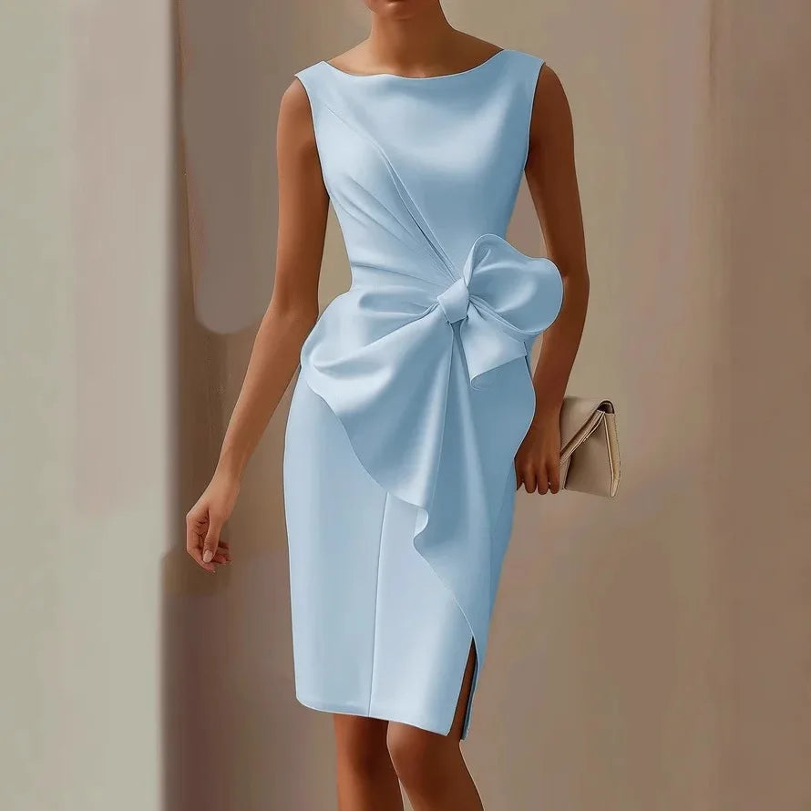 Bow Dress – Elegant Sleeveless Evening Wear 4