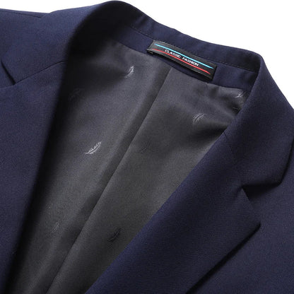 British Style Men's Blazer – Sophisticated Solid Color for Versatile Occasions 3