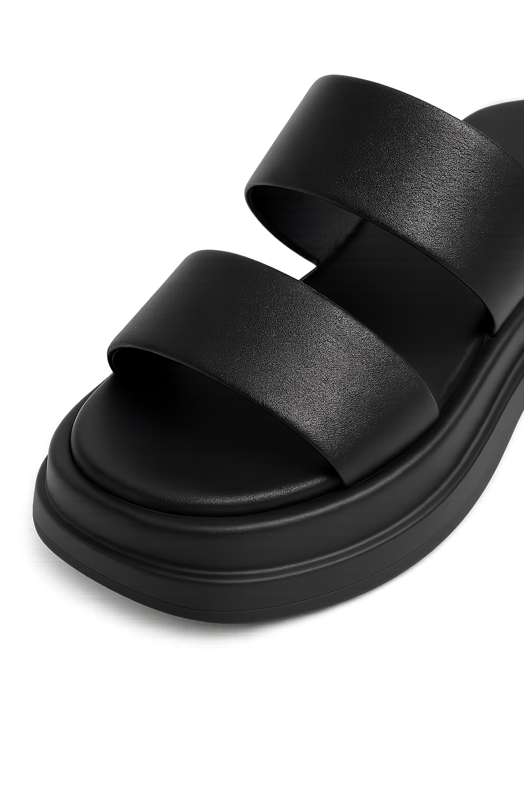 Calf Leather Sandals – Chunky High Heel 2