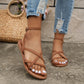 Casual Roman Women's Sandals with Zipper Back 4