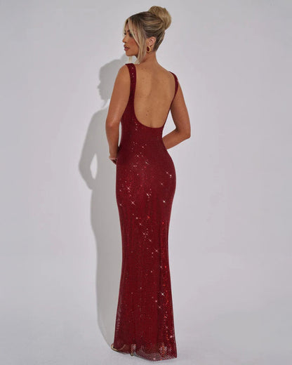Celeste Embellished Formal Evening Maxi Dress 1