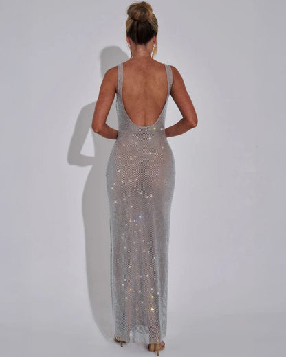Celeste Embellished Formal Evening Maxi Dress 6